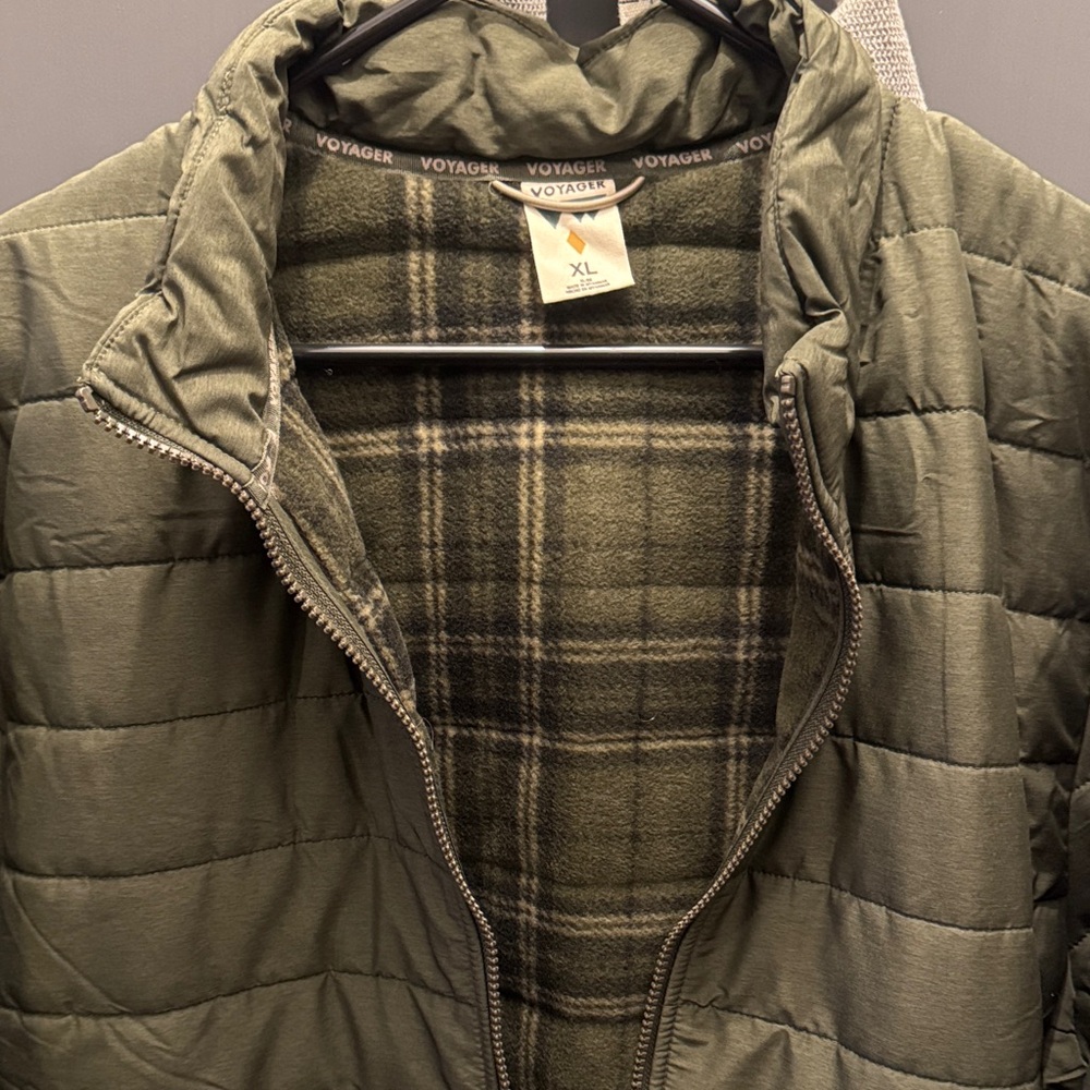 Voyager Men's Olive Puffer Jacket